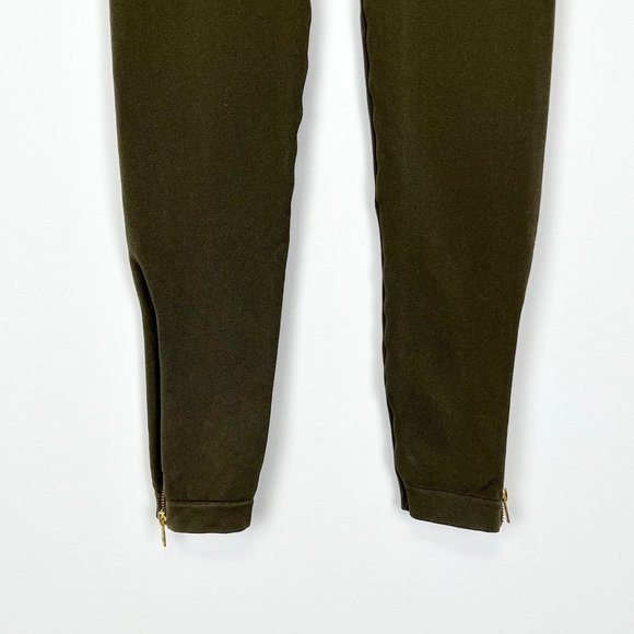Spanx Look At Me Now Seamless Side Zip Leggings Olive Green size Medium - Picture 6 of 12